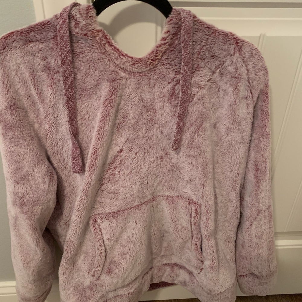Medium fuzzy red hoodie